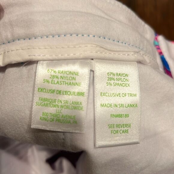 Lilly Pulitzer Party/Cocktail Shorts all over print size 6 in EUC sea shells - Picture 9 of 9